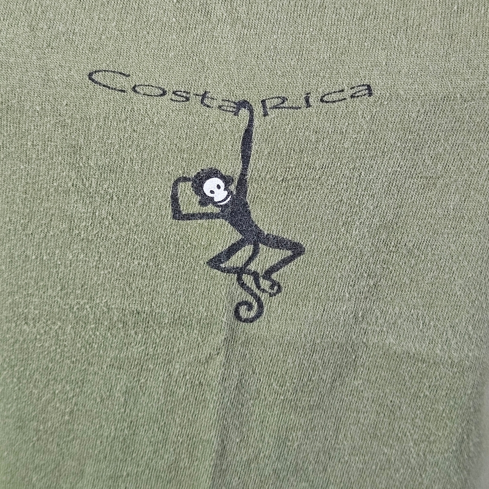 Olive Green Short Sleeve Costa Rica Baby Doll Cut Tee